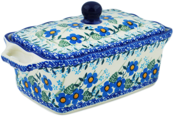 Jar with Lid and Handles 8"