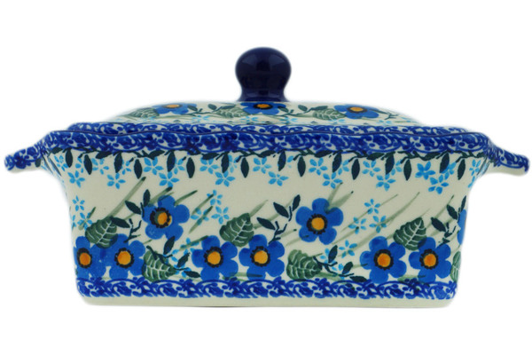 Jar with Lid and Handles 8"