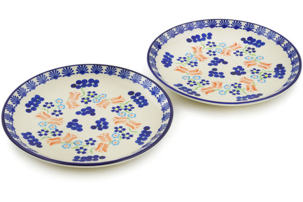 Set of 2 dessert plates