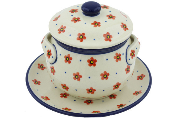 Bouillon Cup with Lid and Saucer 13 oz