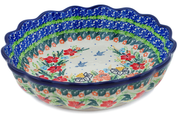 Scalloped Fluted Bowl 8"