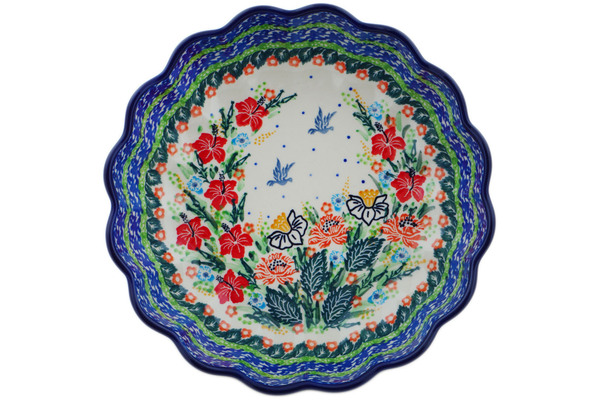 Scalloped Fluted Bowl 8"