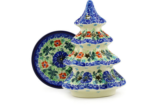 Christmas Tree Candle Holder 7"