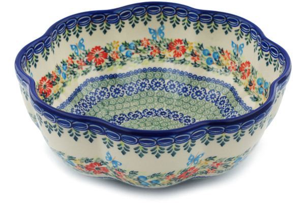 Scalloped Fluted Bowl 10"