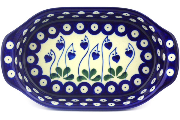 Oval Baker with Handles 8"