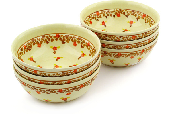 Set of 6 Bowls 7"