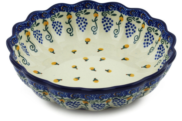 Scalloped Fluted Bowl 8"