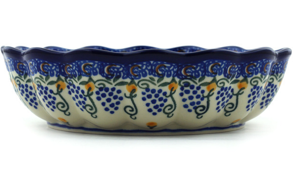 Scalloped Fluted Bowl 8"