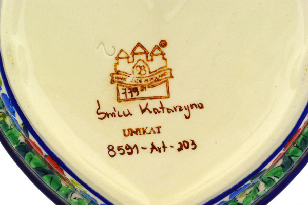 Heart Shaped Bowl 9"