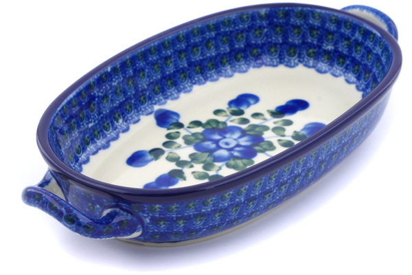 Oval Baker with Handles 9"