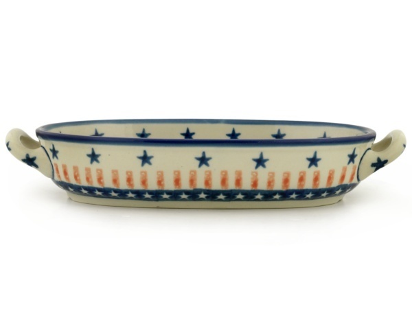 Oval Baker with Handles 9"