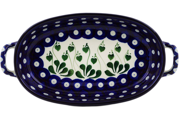 Oval Baker with Handles 9"