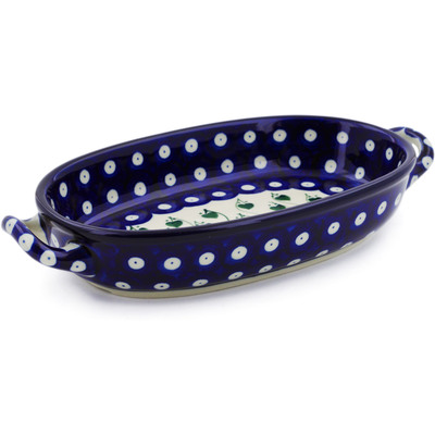 Oval Baker with Handles 9"