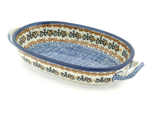 Oval Baker with Handles 9"