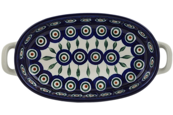 Oval Baker with Handles 9"