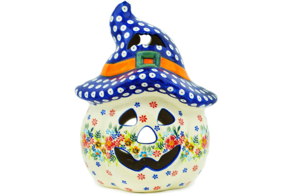 Jack O Lantern Candle Holder 10"