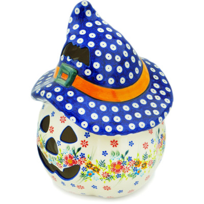 Jack O Lantern Candle Holder 10"