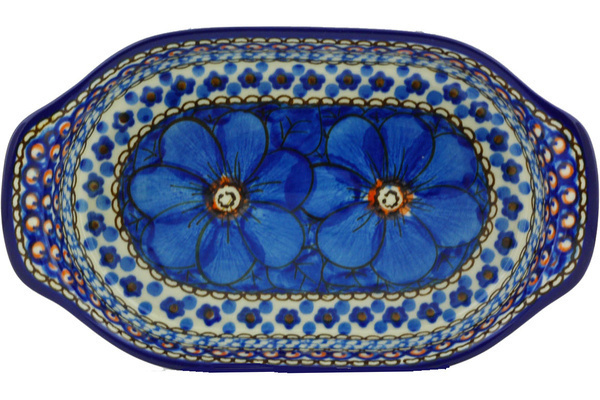 Oval Baker with Handles 8"