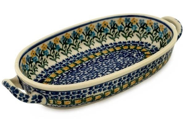 Oval Baker with Handles 9"