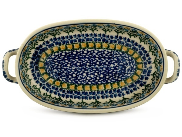 Oval Baker with Handles 9"