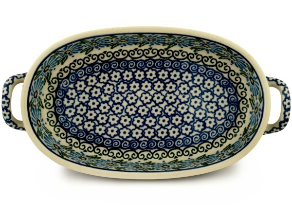 Oval Baker with Handles 9"