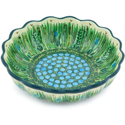 Scalloped Fluted Bowl 8"