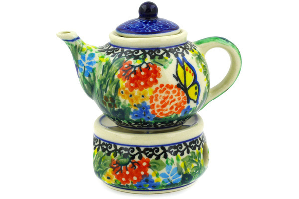 Mini Teapot with Heater 4"