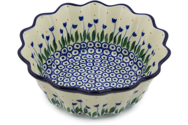 Scalloped Fluted Bowl 7"