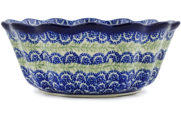 Scalloped Fluted Bowl 7"