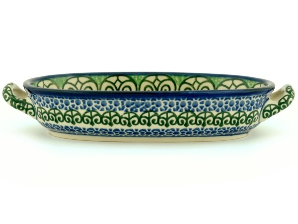 Oval Baker with Handles 9"