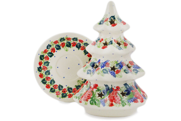 Christmas Tree Candle Holder 7"