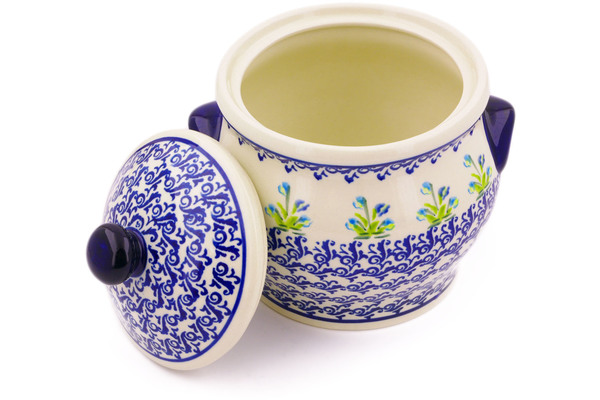 Jar with Lid and Handles 6"