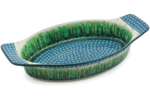 Oval Baker with Handles 18"