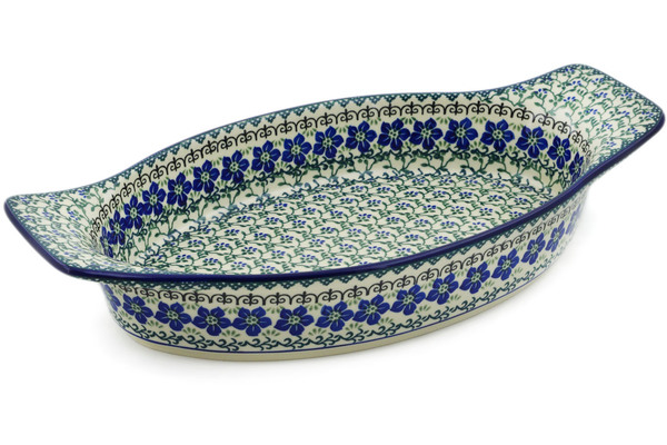 Oval Baker with Handles 18"