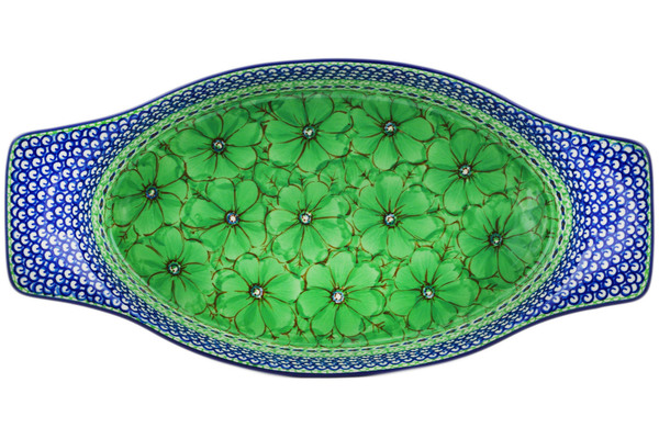 Oval Baker with Handles 18"