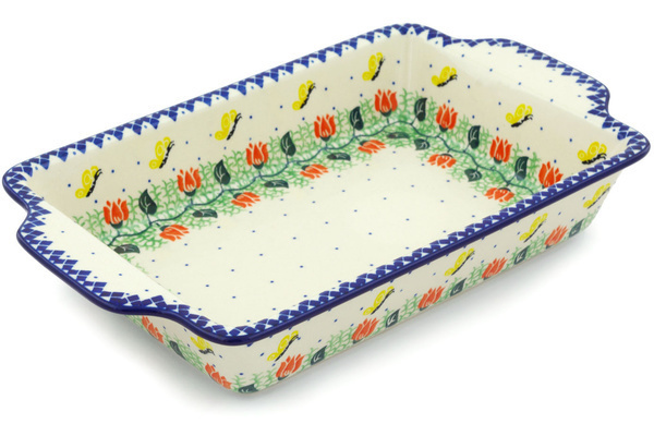 Rectangular Baker with Handles 13"