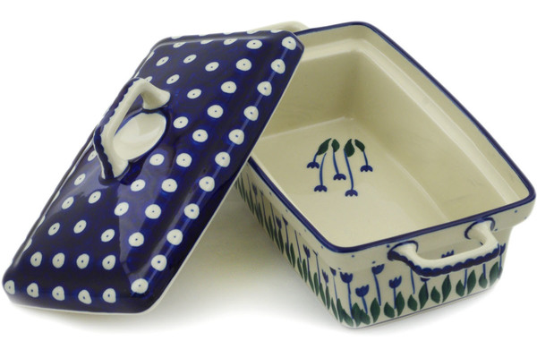 Jar with Lid and Handles 9"