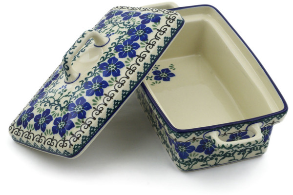 Jar with Lid and Handles 9"