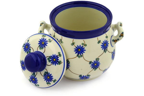 Jar with Lid and Handles 6"