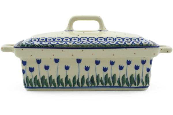 Jar with Lid and Handles 9"