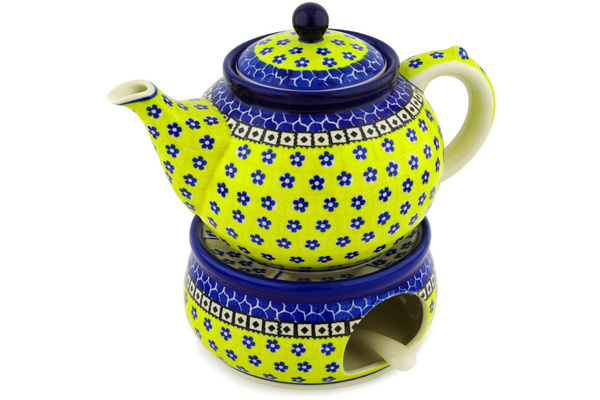 Tea or Coffee Pot with Heater 40 oz