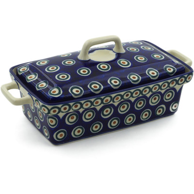 Jar with Lid and Handles 9"