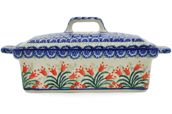 Jar with Lid and Handles 9"