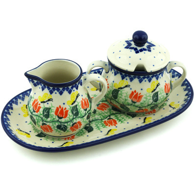 Sugar and Creamer Set 10"