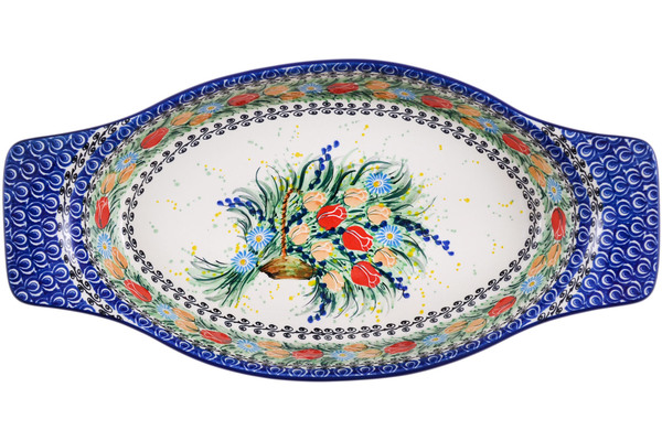 Oval Baker with Handles 18"