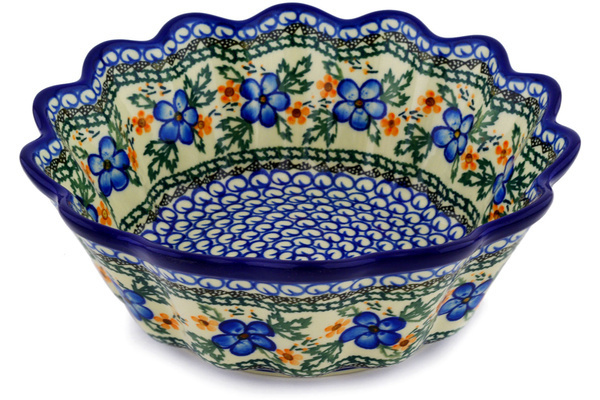 Scalloped Fluted Bowl 9"