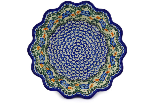 Scalloped Fluted Bowl 9"