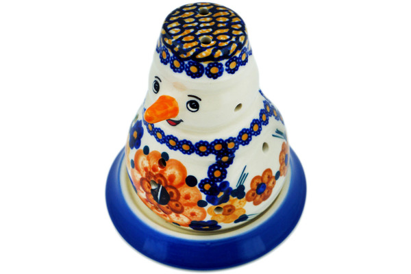 Snowman Candle Holder 5"