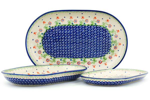 Set of 3 Platters 13"