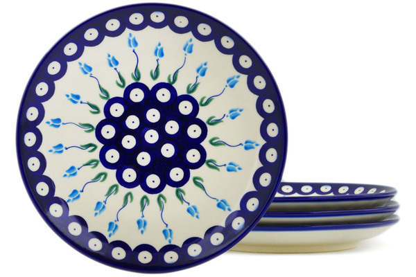 Set of 4 dessert plates 